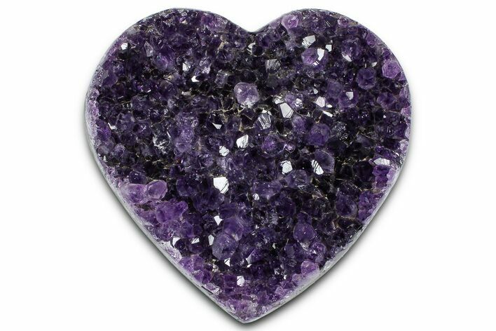 Sparkling Purple Amethyst Heart - Uruguay #364524